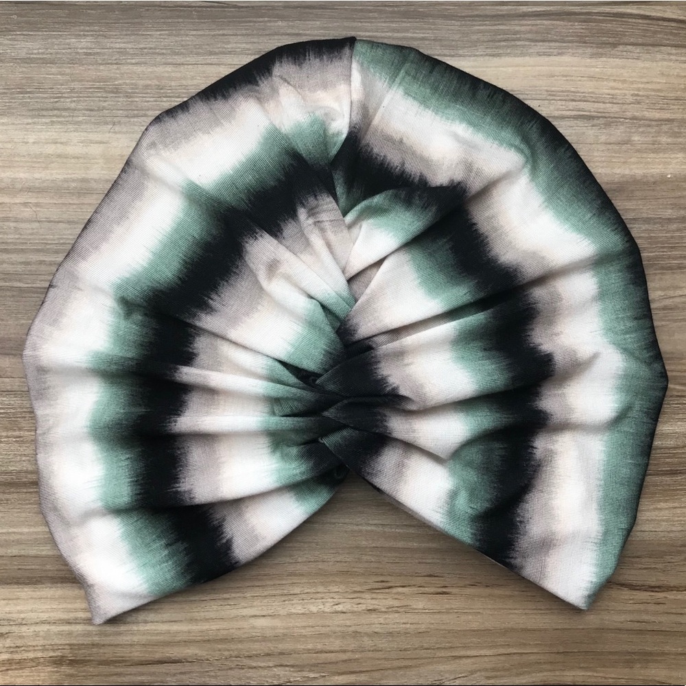 Teal Ripple Turban